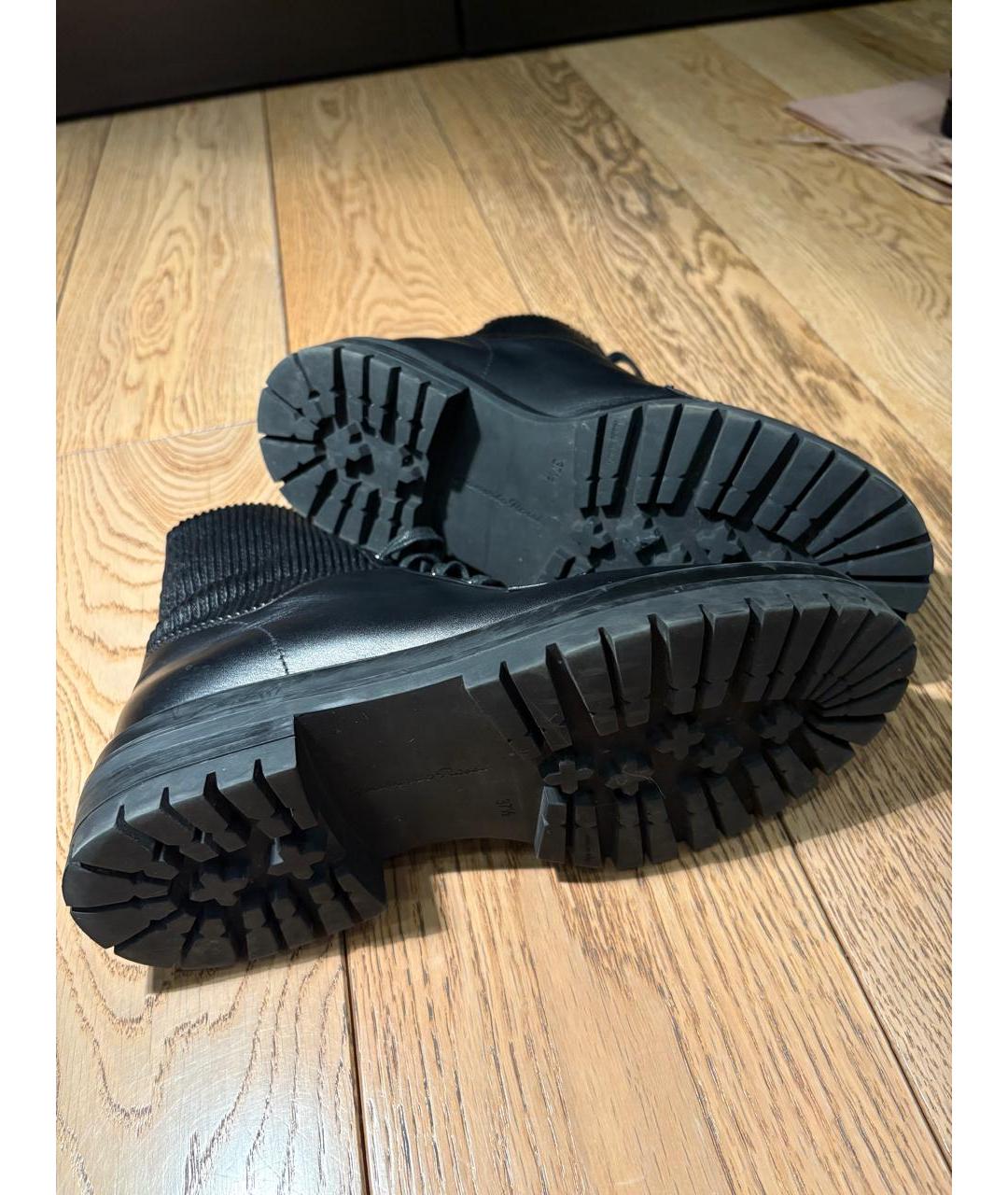 GIANVITO ROSSI Черные кожаные сапоги, фото 4