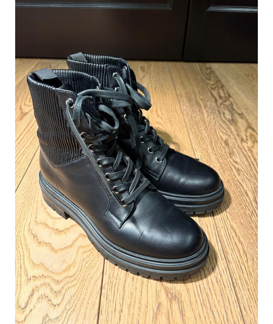 GIANVITO ROSSI Черные кожаные сапоги, фото 9