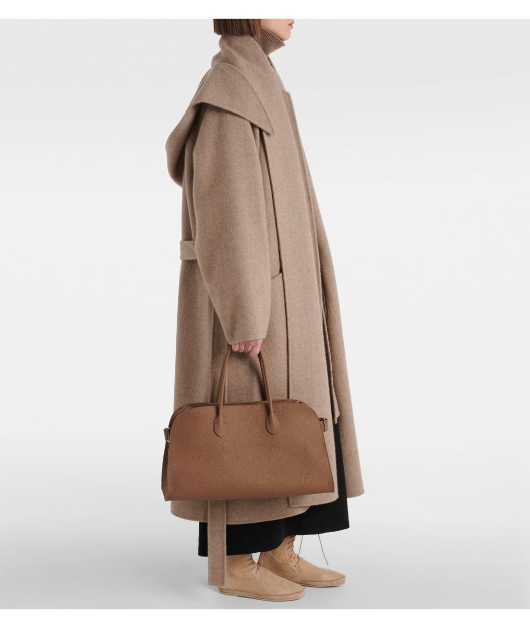 THE ROW Бежевые замшевые сапоги, фото 6