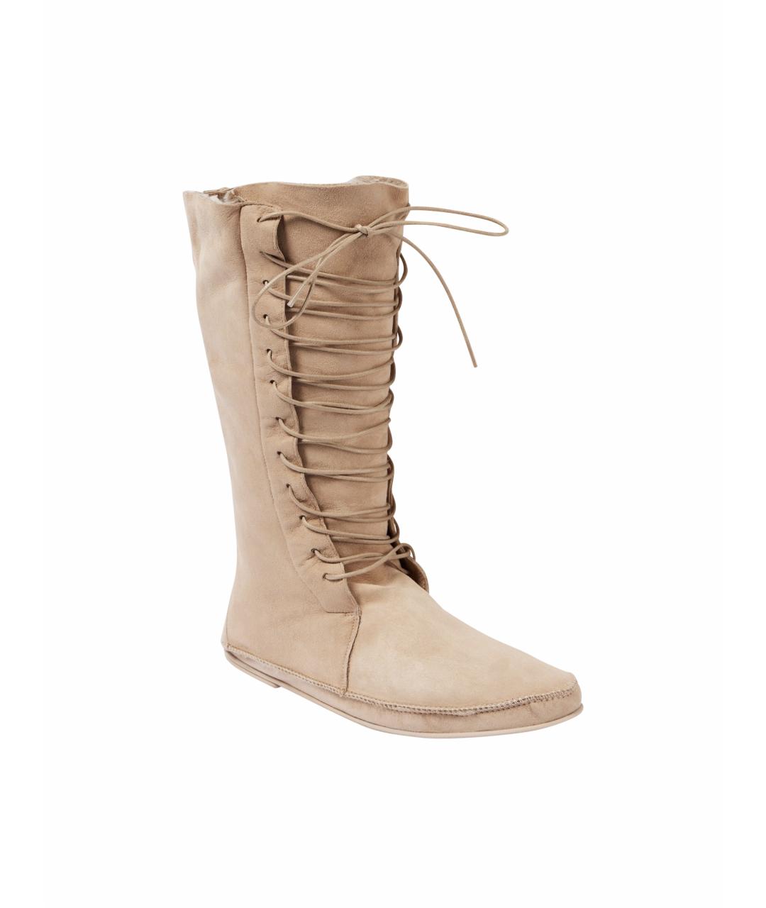 THE ROW Бежевые замшевые сапоги, фото 1