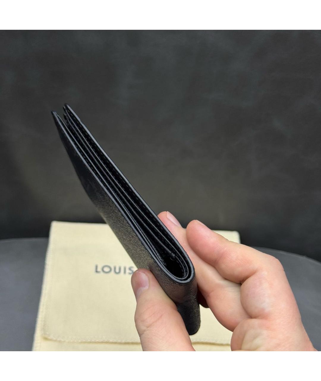 LOUIS VUITTON Черный кошелек, фото 5