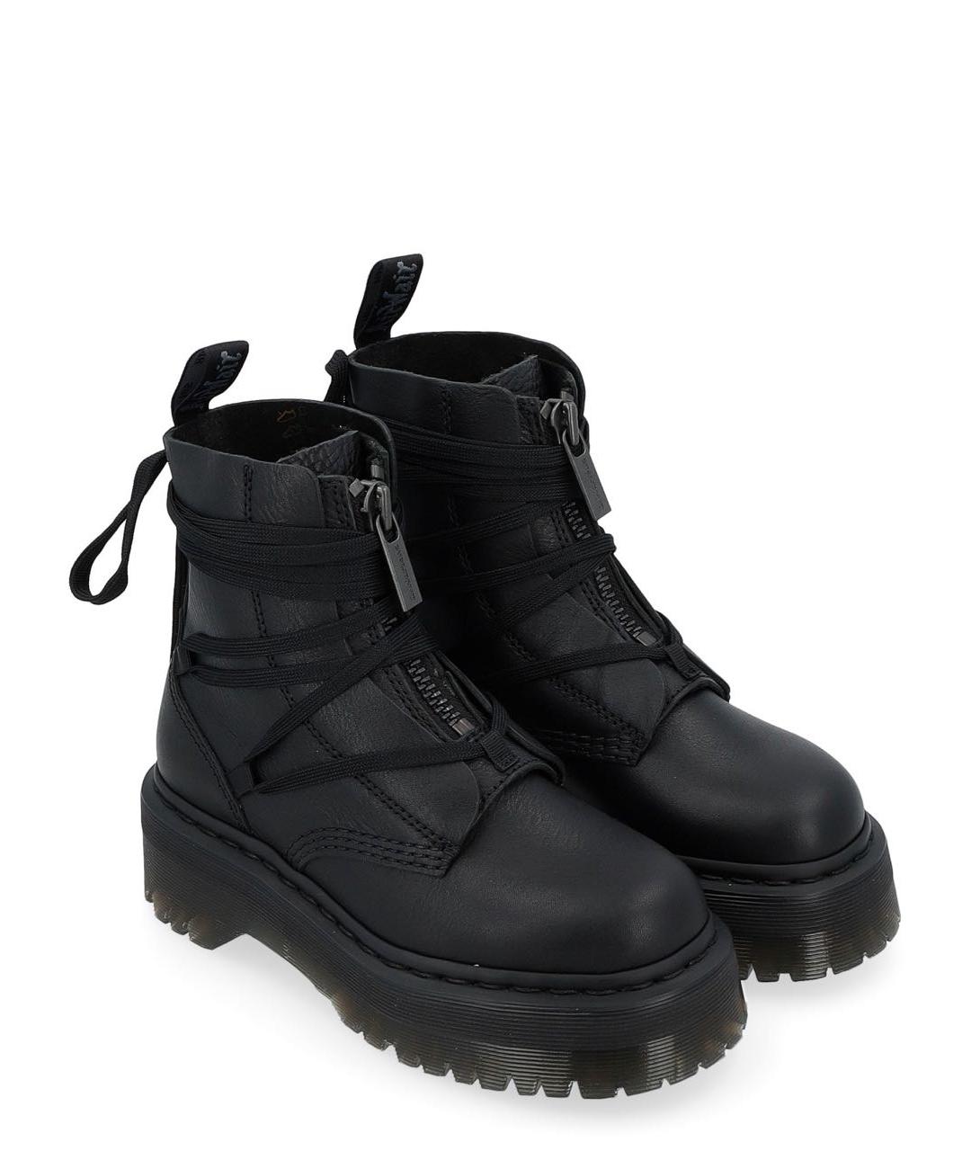 DR. MARTENS Черные кожаные ботинки, фото 2