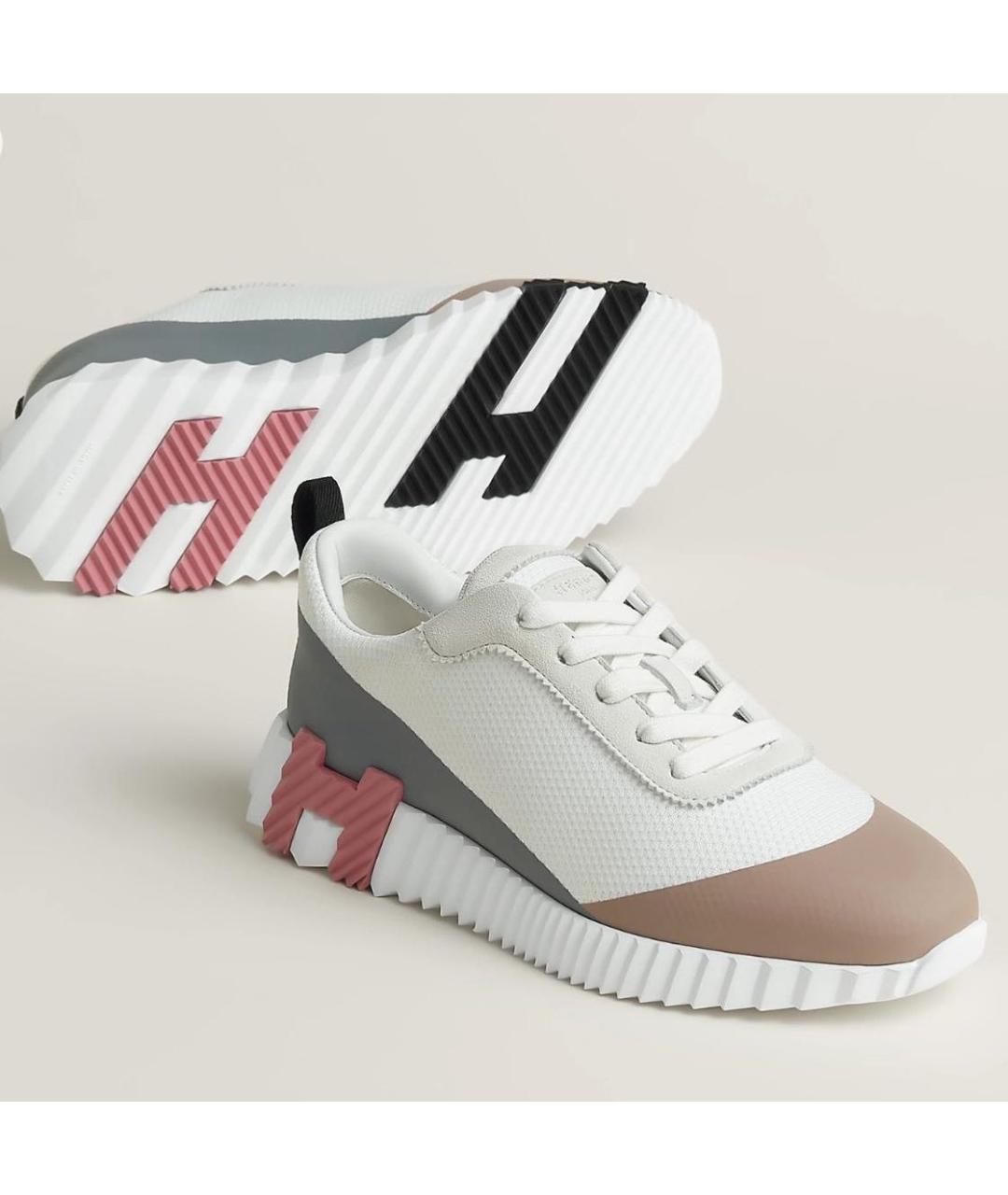 HERMES Мульти кожаные кроссовки, фото 2