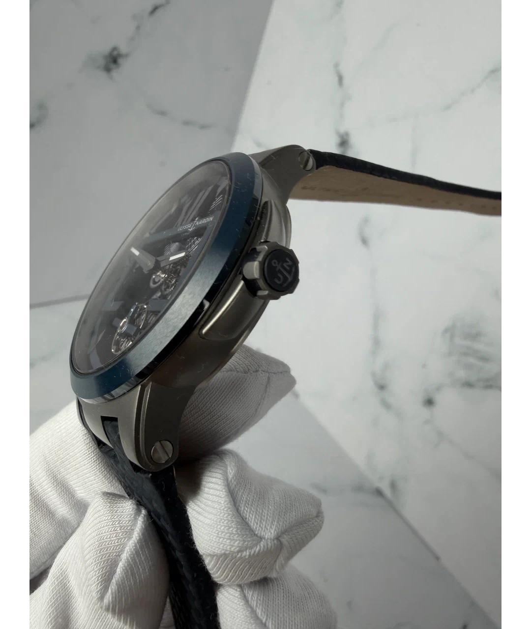 Ulysse Nardin Синие металлические часы, фото 3