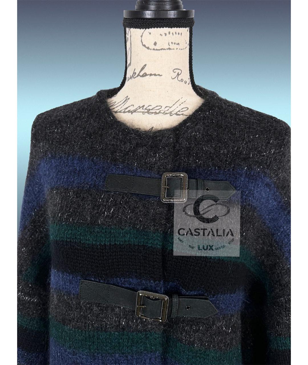 CHANEL Темно-синее кашемировое пальто, фото 5