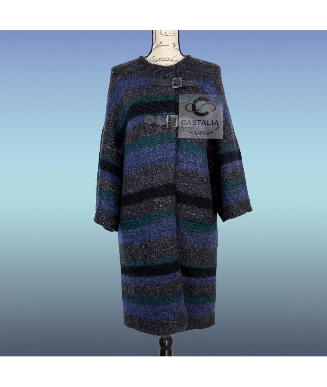 CHANEL Темно-синее кашемировое пальто, фото 4