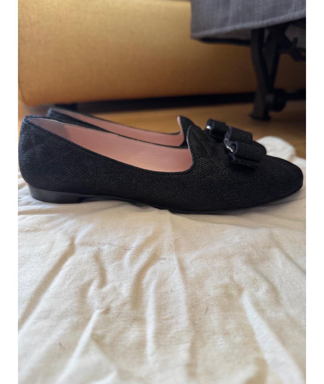 FERRAGAMO Черные лоферы, фото 7