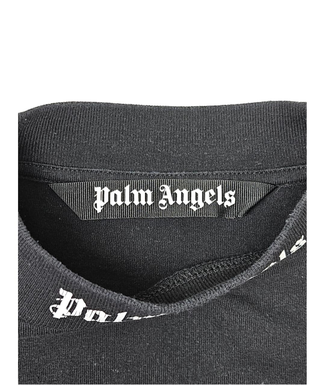PALM ANGELS Черная хлопковая футболка, фото 5