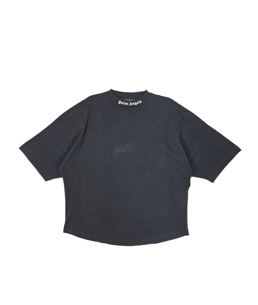 PALM ANGELS Черная хлопковая футболка, фото 6