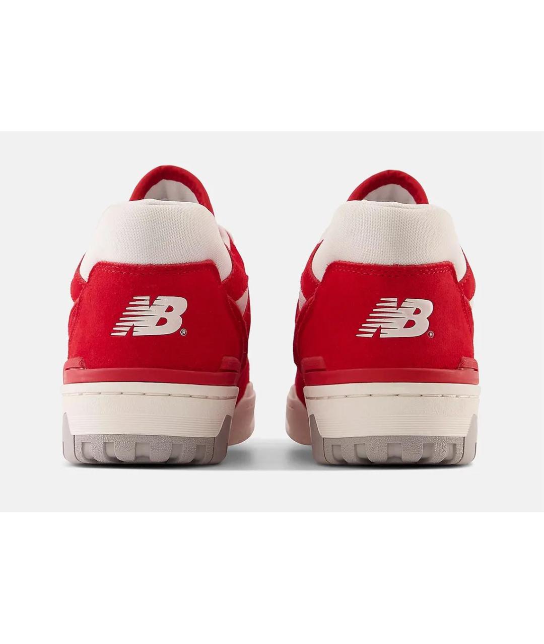 NEW BALANCE Красные замшевые низкие кроссовки / кеды, фото 4