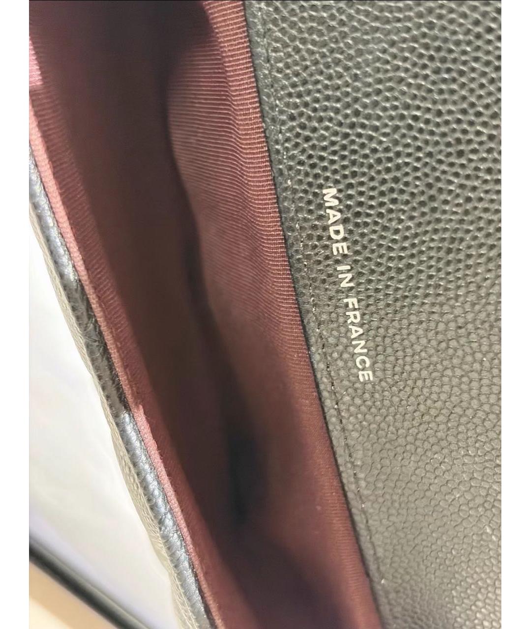 CHANEL Черная кожаная сумка через плечо, фото 5