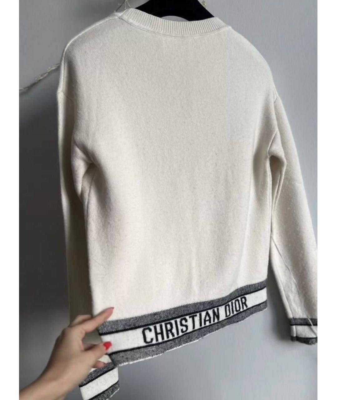 CHRISTIAN DIOR Бежевый кашемировый костюм с брюками, фото 5