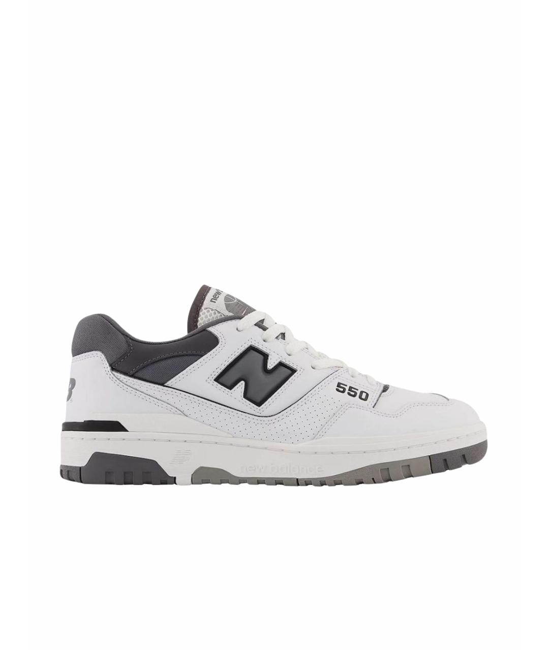 NEW BALANCE Белые низкие кроссовки / кеды из искусственной кожи, фото 1