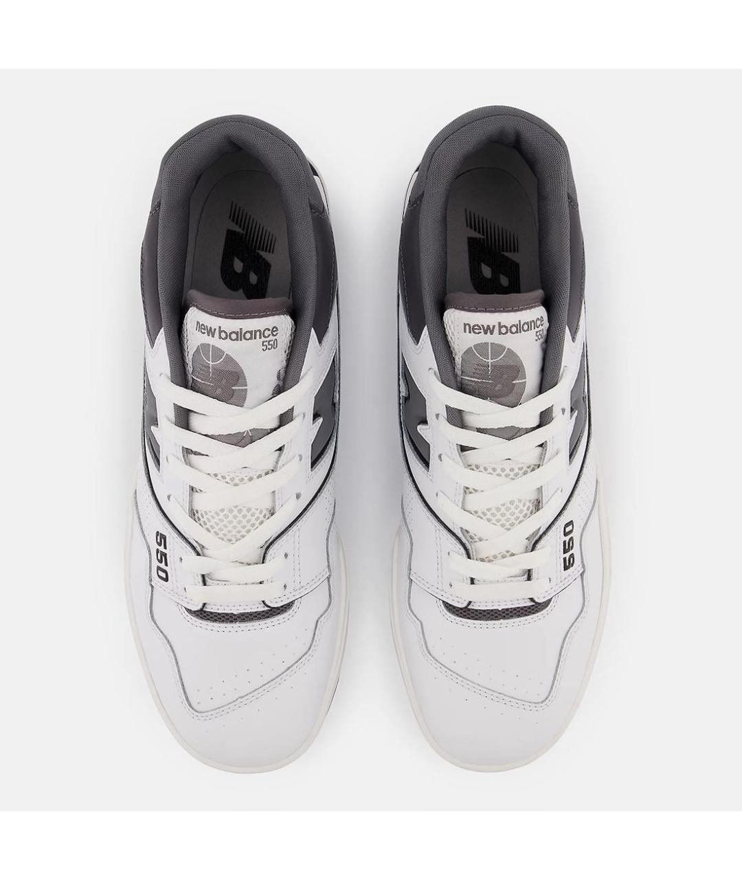 NEW BALANCE Белые низкие кроссовки / кеды из искусственной кожи, фото 3