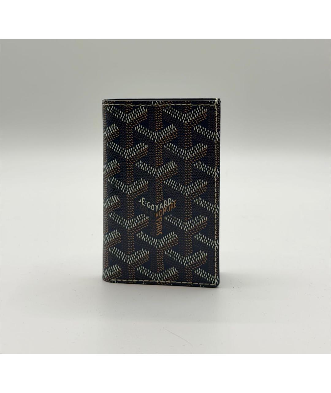 GOYARD Темно-синий кожаный кардхолдер, фото 2