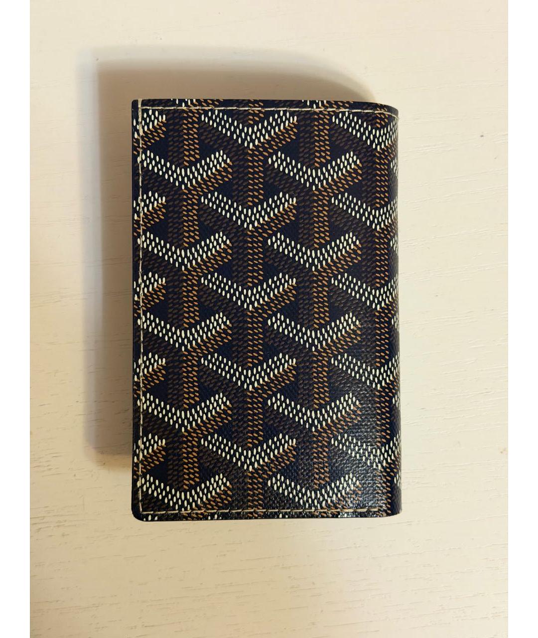 GOYARD Темно-синий кожаный кардхолдер, фото 2