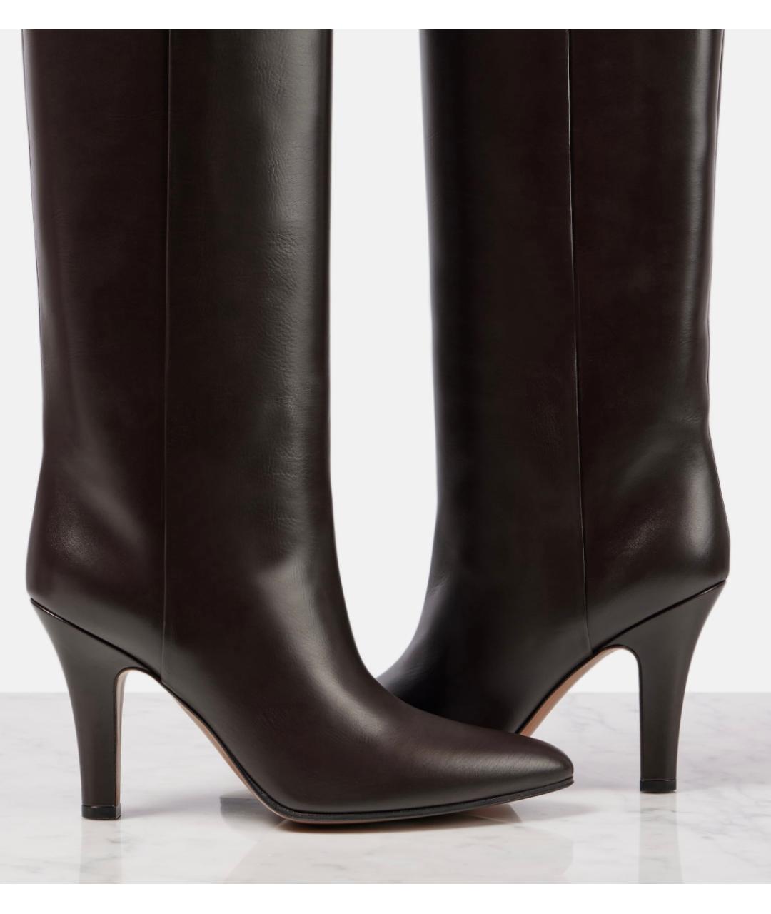 THE ROW Коричневые кожаные сапоги, фото 7