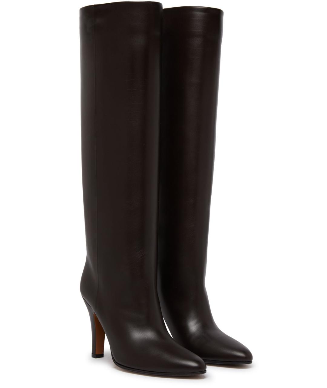 THE ROW Коричневые кожаные сапоги, фото 2