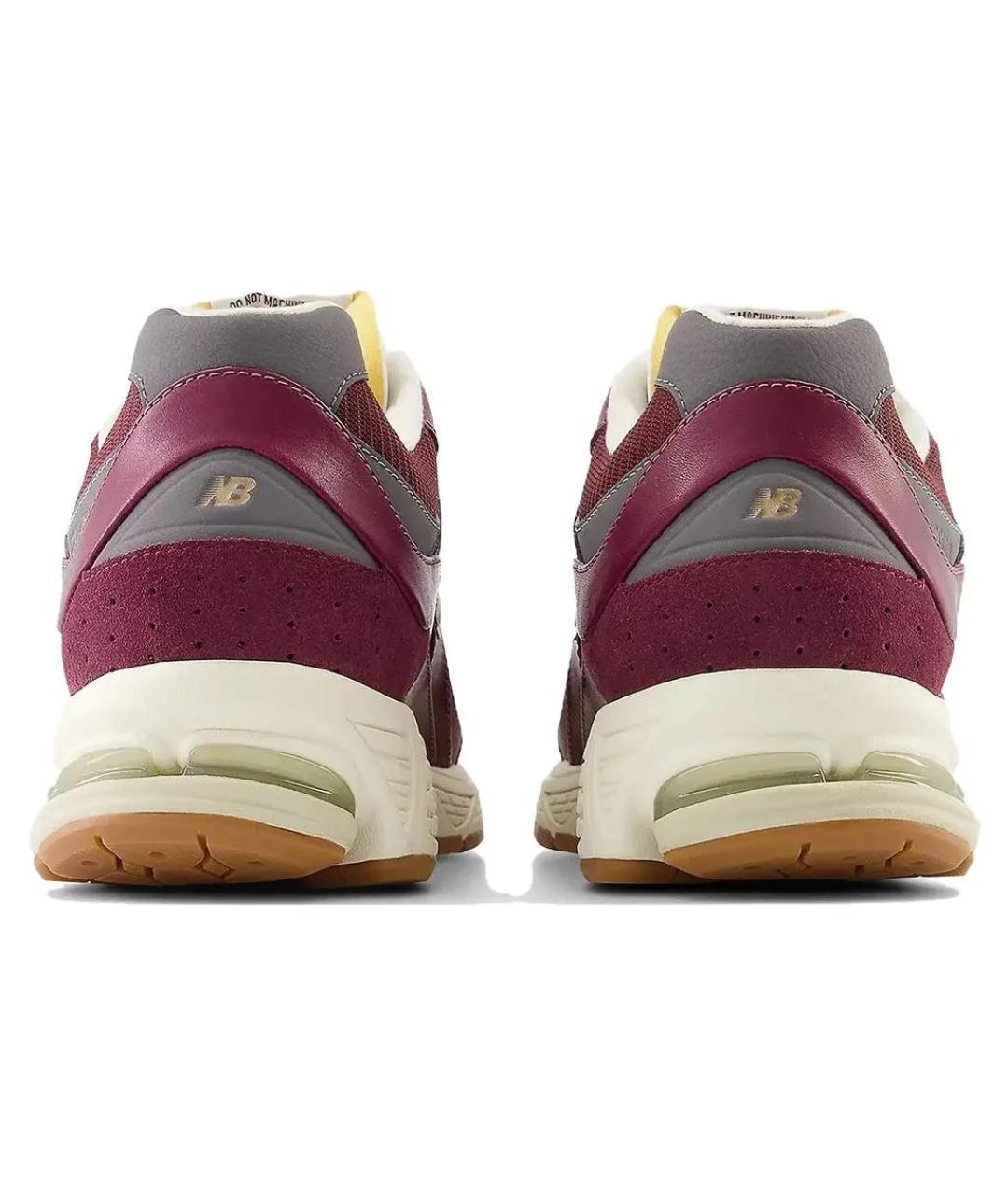 NEW BALANCE Бордовые низкие кроссовки / кеды из искусственной кожи, фото 4