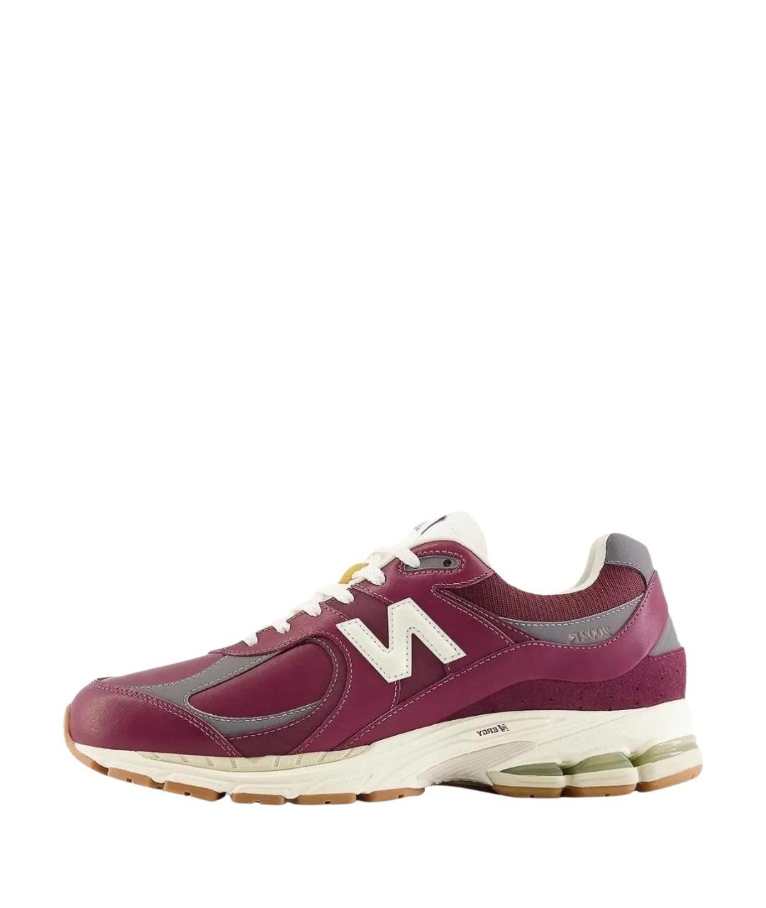 NEW BALANCE Бордовые низкие кроссовки / кеды из искусственной кожи, фото 6