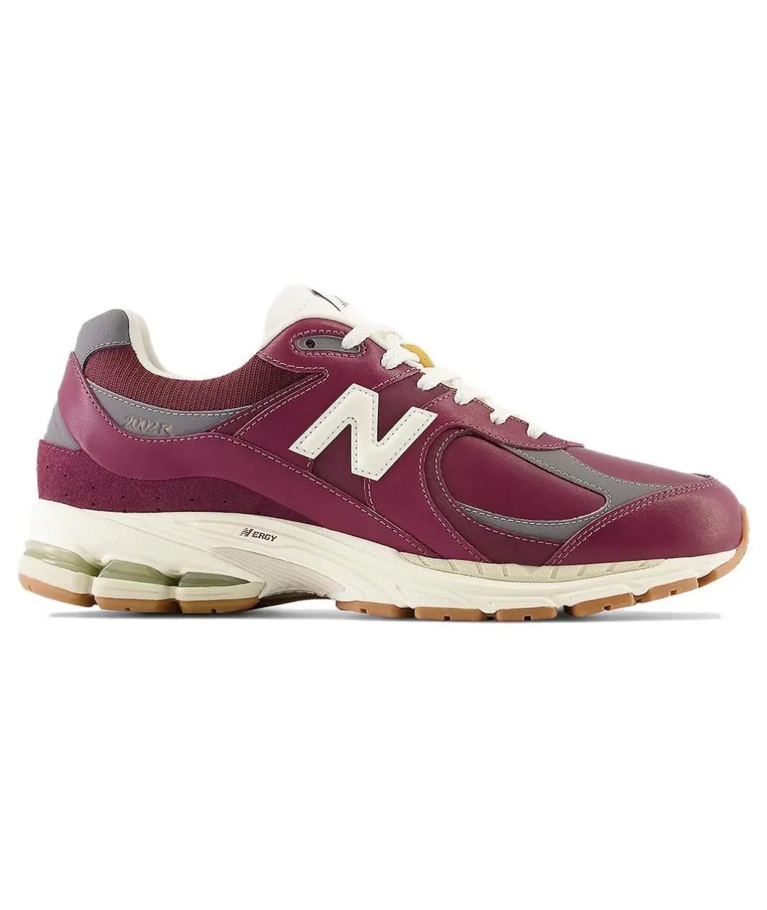 NEW BALANCE Бордовые низкие кроссовки / кеды из искусственной кожи, фото 5