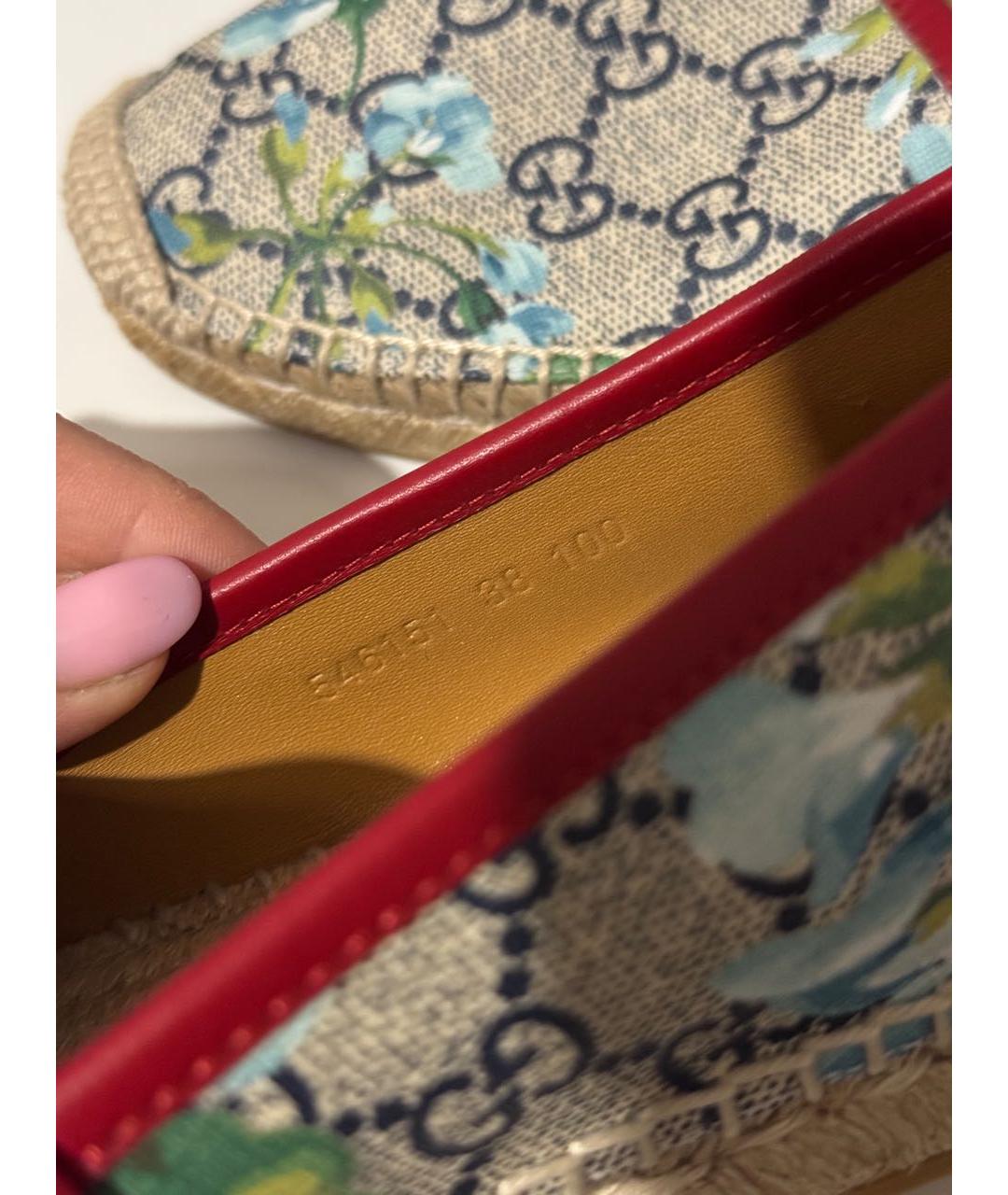 GUCCI Кожаные эспадрильи, фото 6