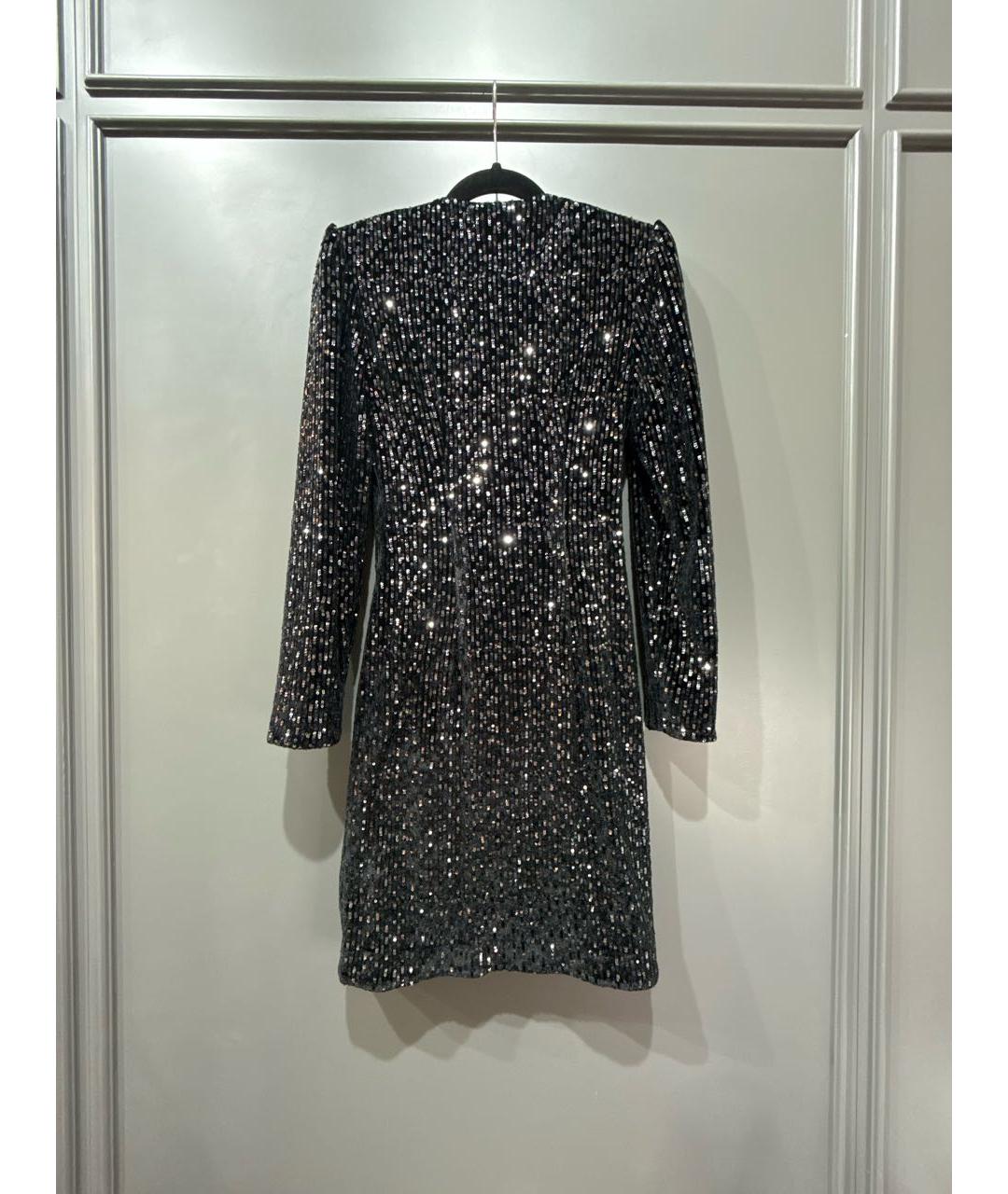 MAJE Черное бархатное коктейльное платье, фото 2