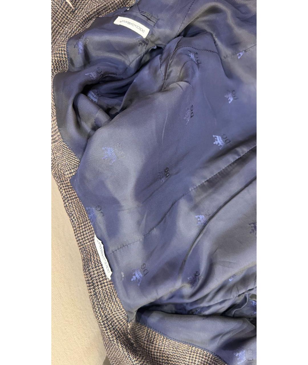 DOLCE&GABBANA Коричневый шерстяной жакет / жилет, фото 7