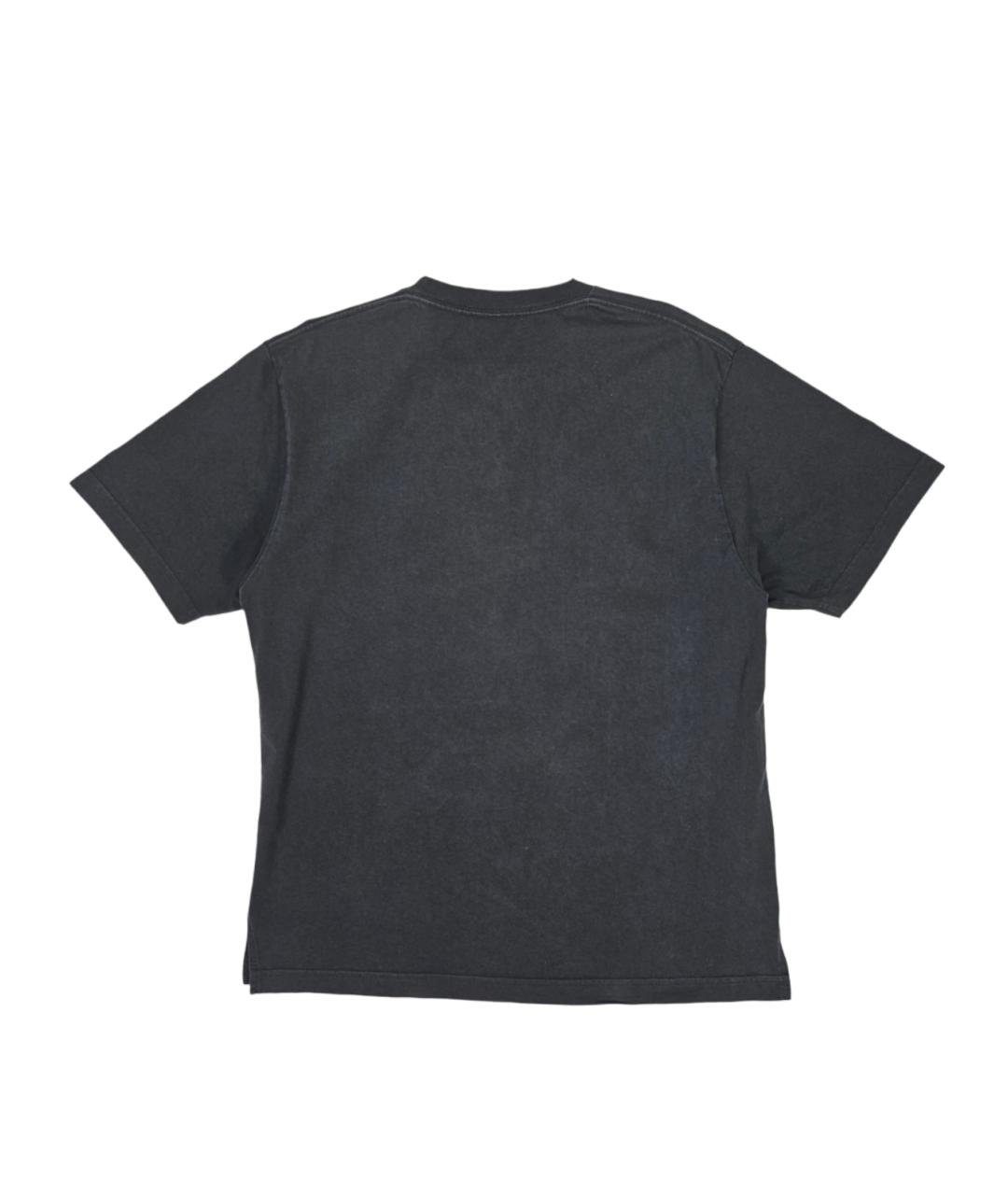 BALENCIAGA Черная хлопковая футболка, фото 2