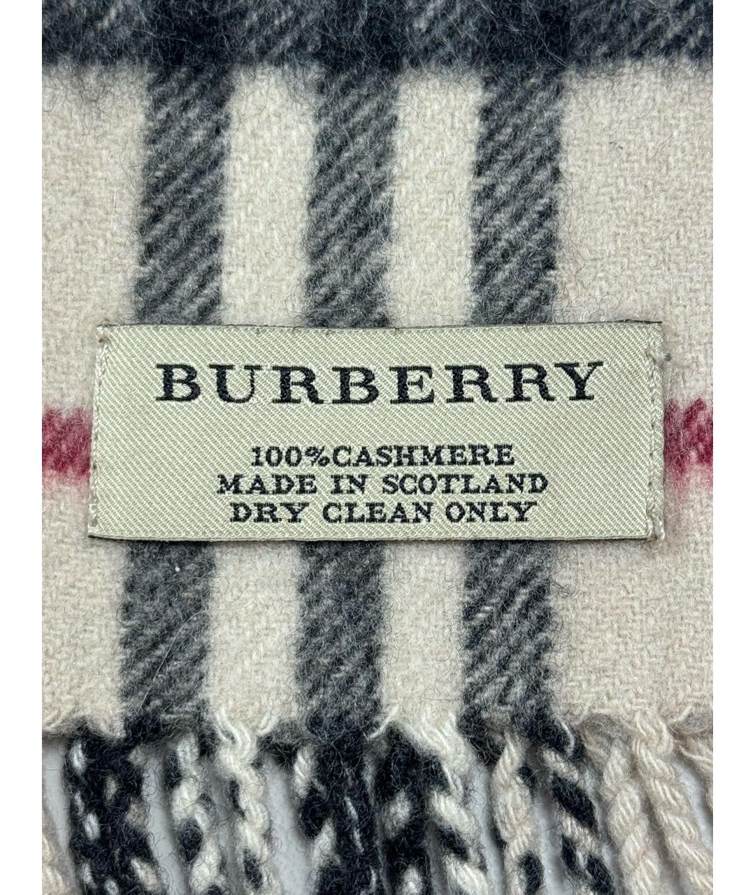 BURBERRY Бежевый кашемировый шарф, фото 2