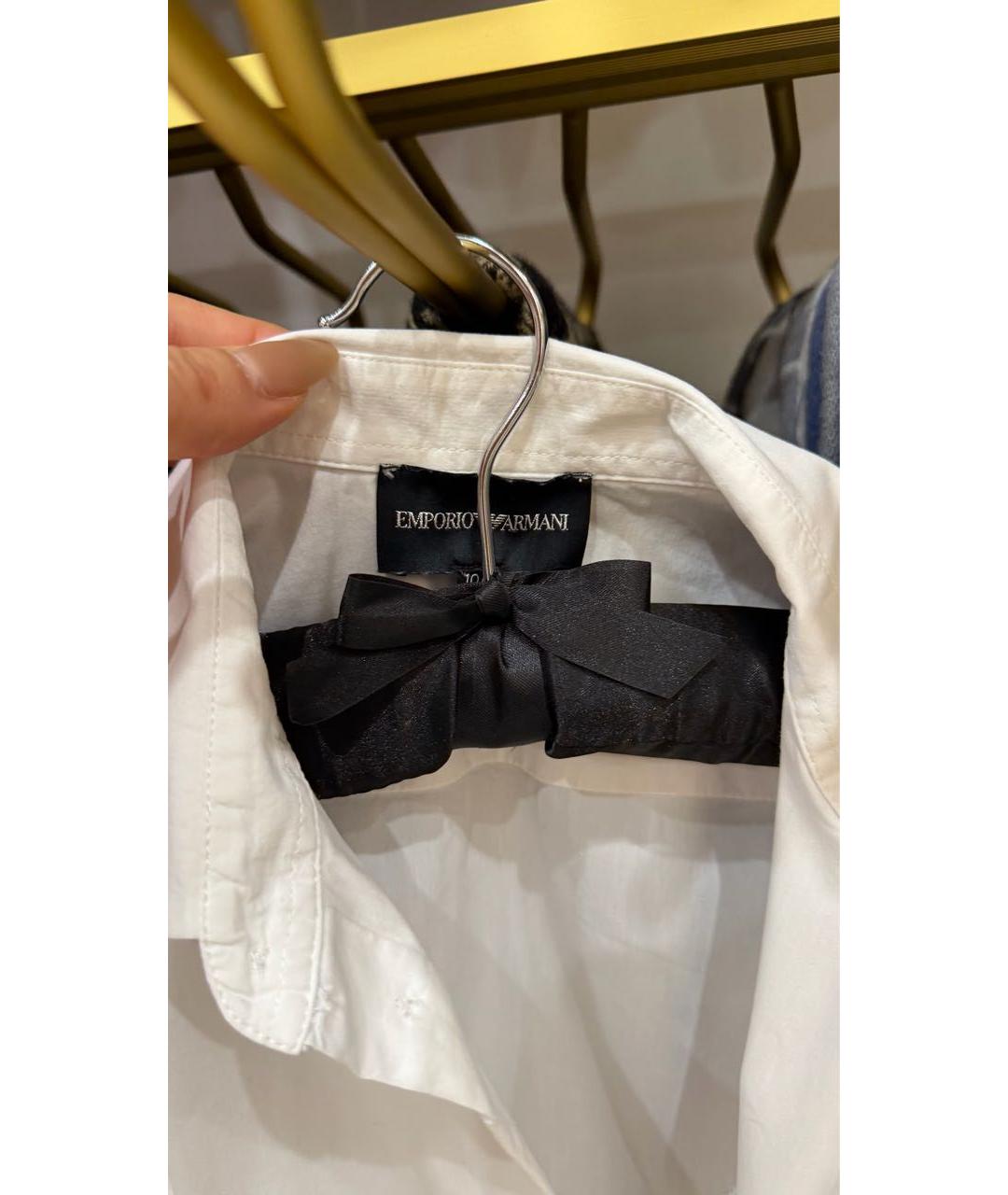 EMPORIO ARMANI Белая детская рубашка, фото 3