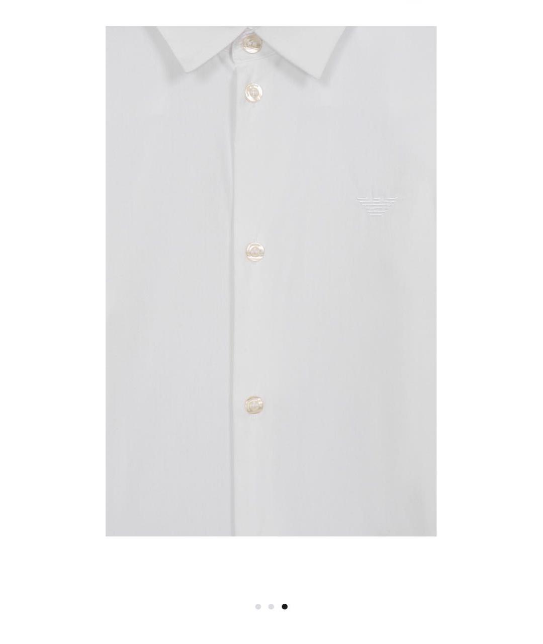 EMPORIO ARMANI Белая детская рубашка, фото 5