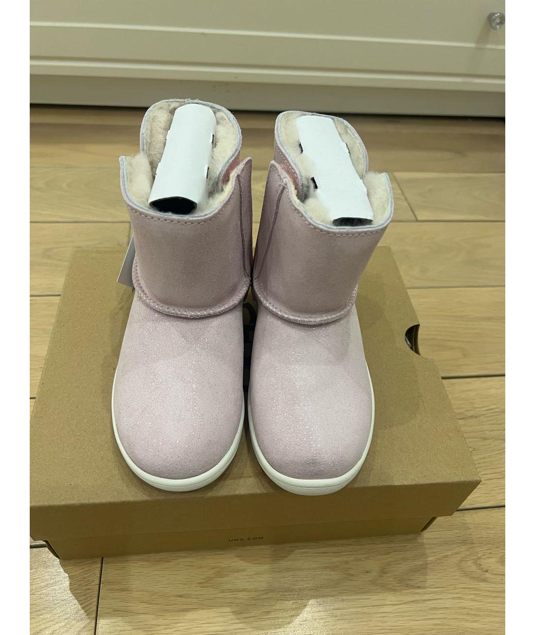 UGG AUSTRALIA Розовые замшевые сапоги, фото 3