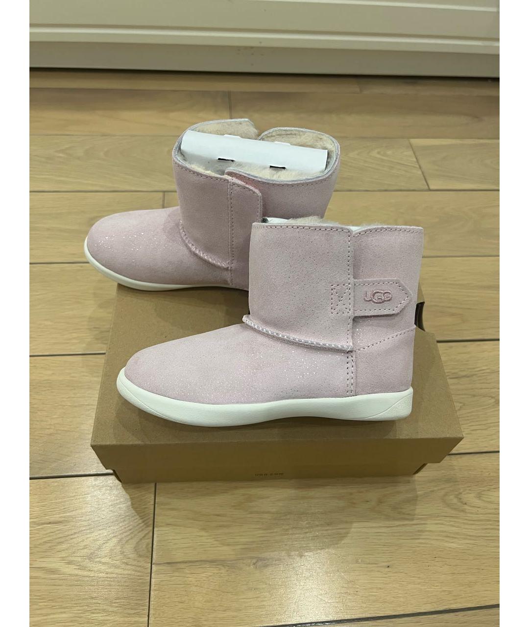UGG AUSTRALIA Розовые замшевые сапоги, фото 7
