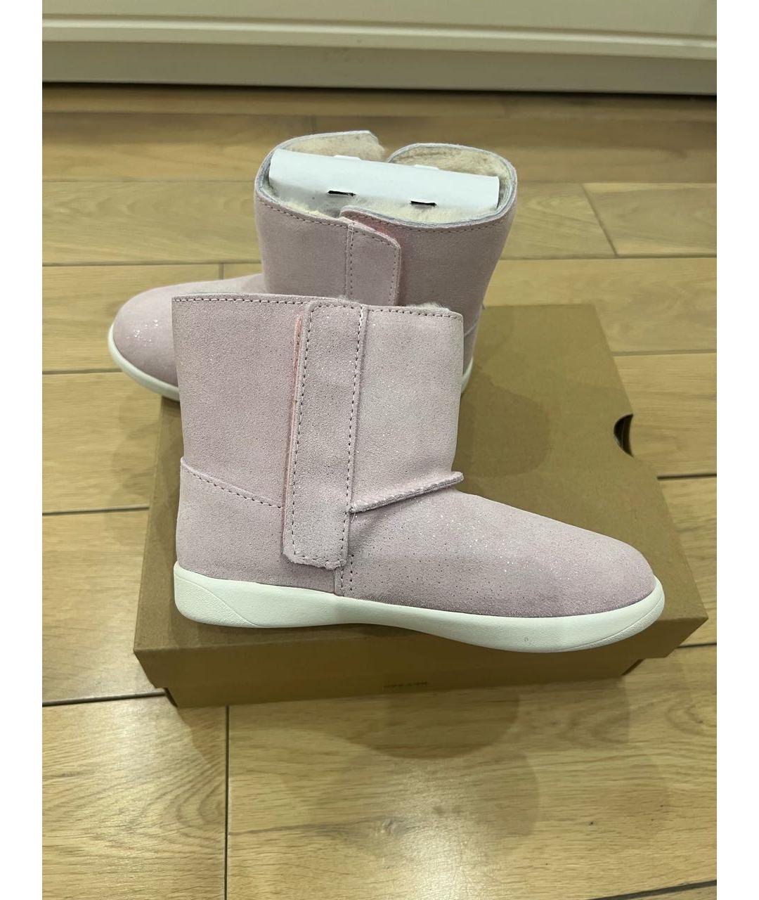 UGG AUSTRALIA Розовые замшевые сапоги, фото 2