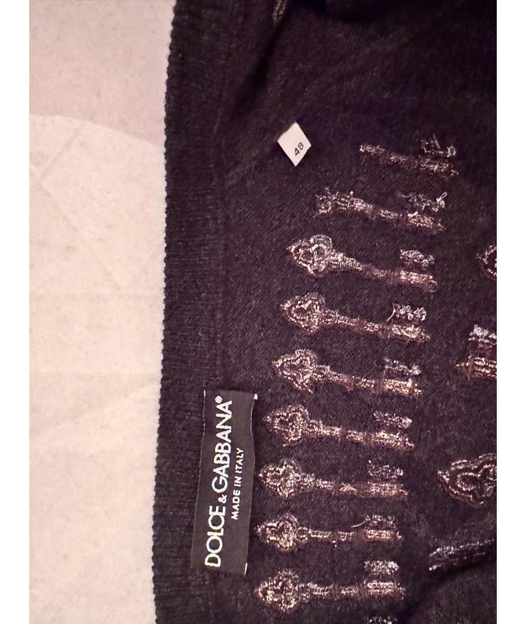 DOLCE&GABBANA Черный кашемировый кардиган, фото 5