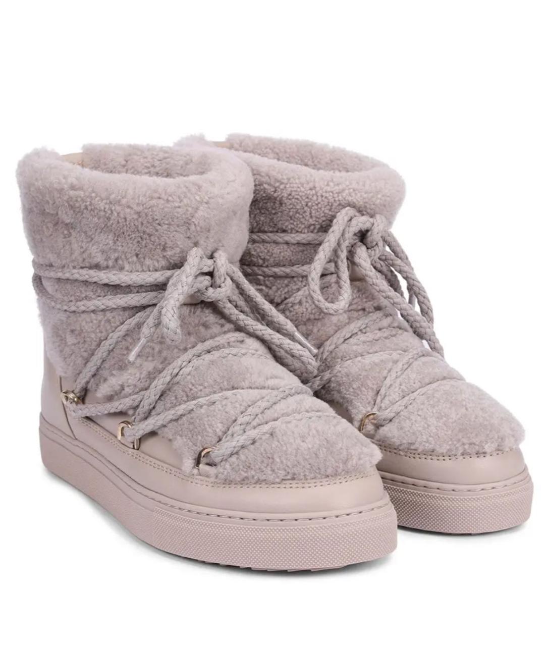 INUIKII Серые кожаные полусапоги, фото 2