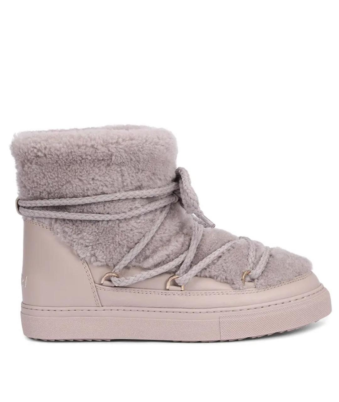 INUIKII Серые кожаные полусапоги, фото 1