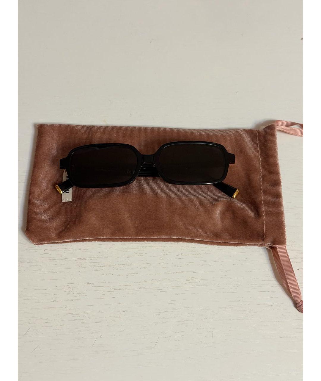 MIU MIU Черные пластиковые солнцезащитные очки, фото 2