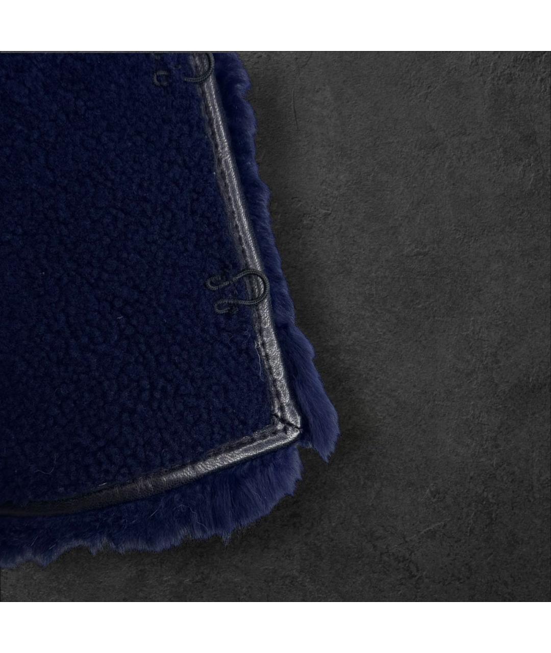 BALENCIAGA Темно-синий меховой жилет, фото 7