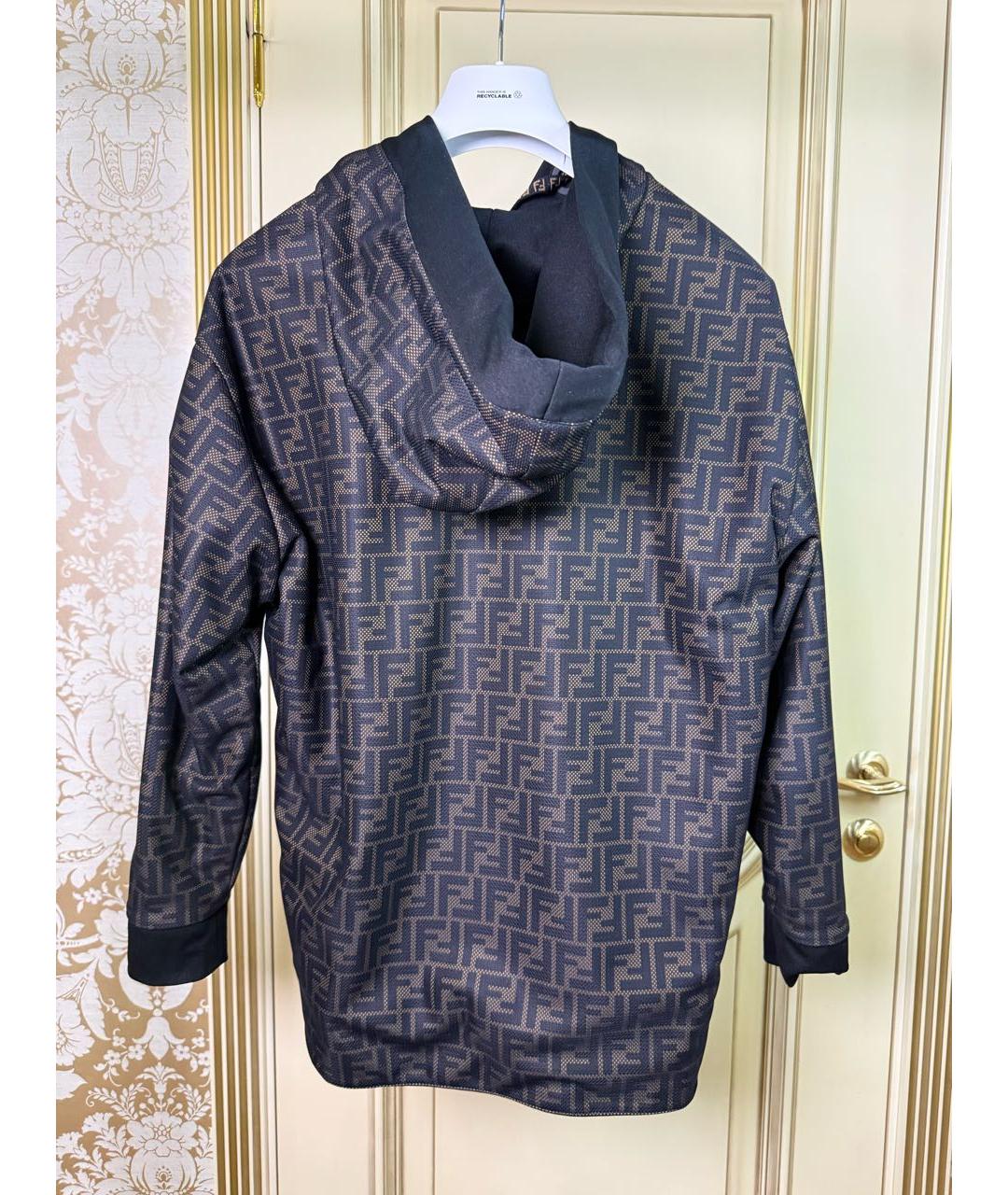 FENDI Черная куртка, фото 4