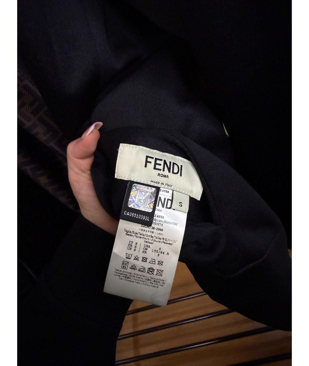 FENDI Черная куртка, фото 5