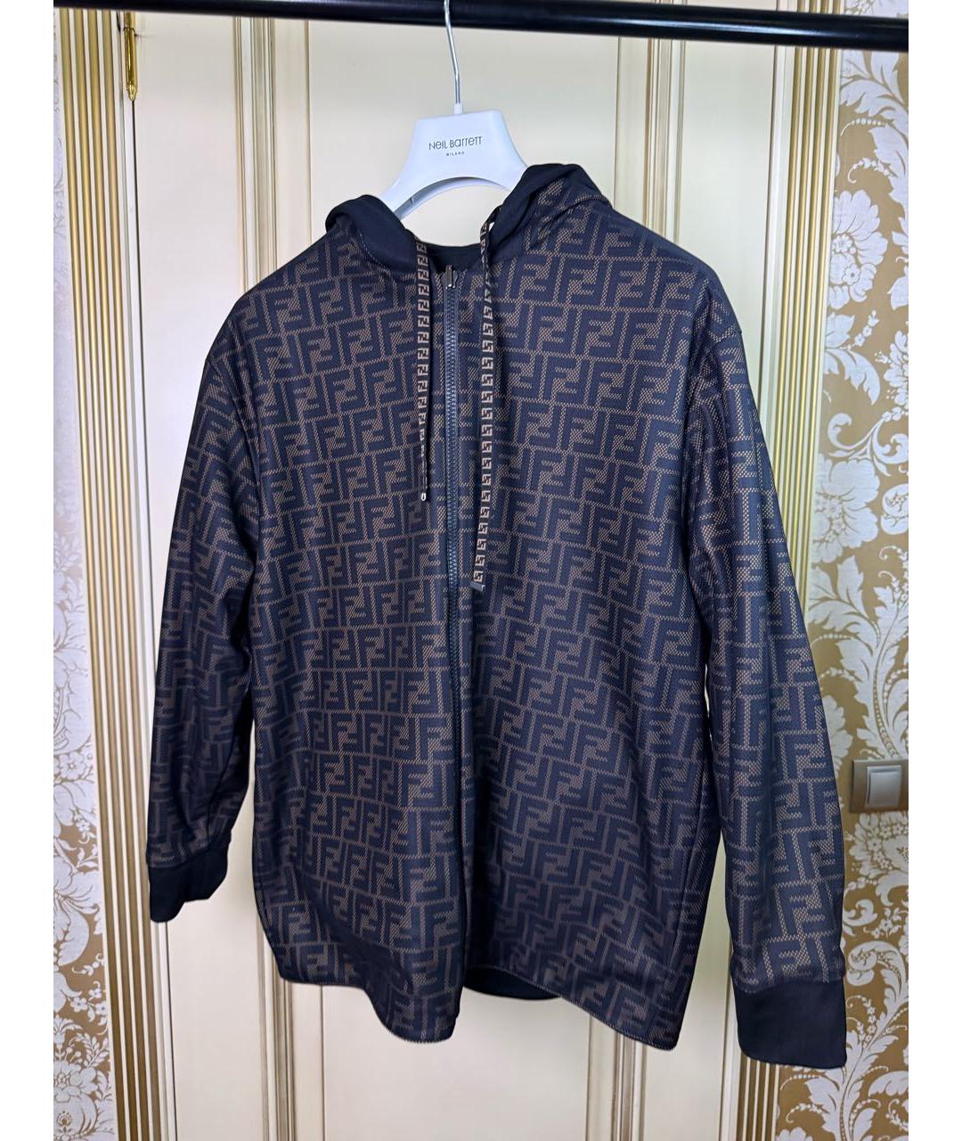 FENDI Черная куртка, фото 3