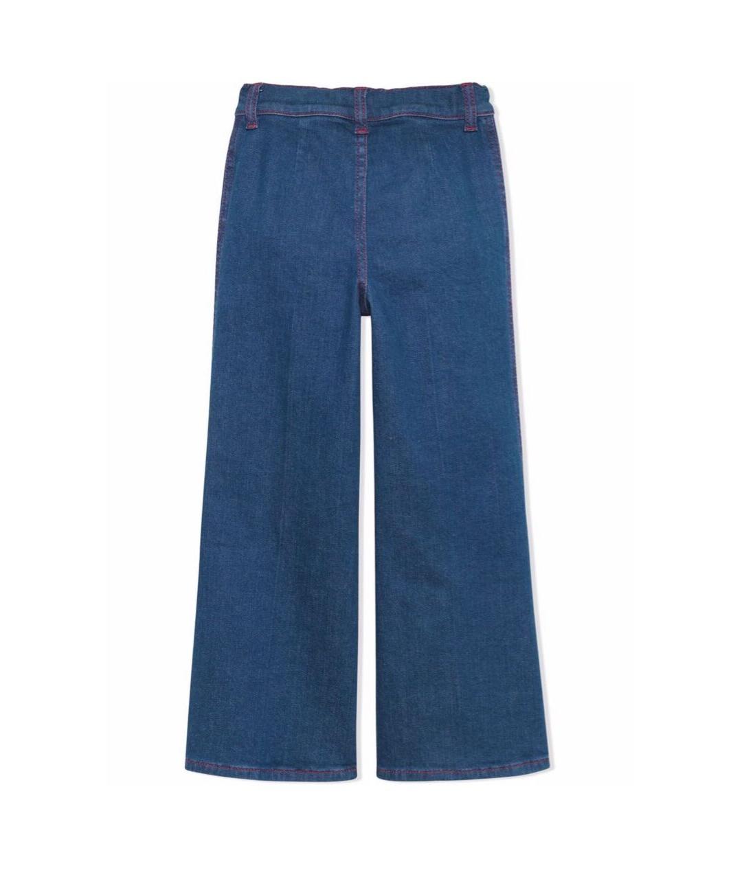 GUCCI KIDS Синие хлопковые детские джинсы, фото 2