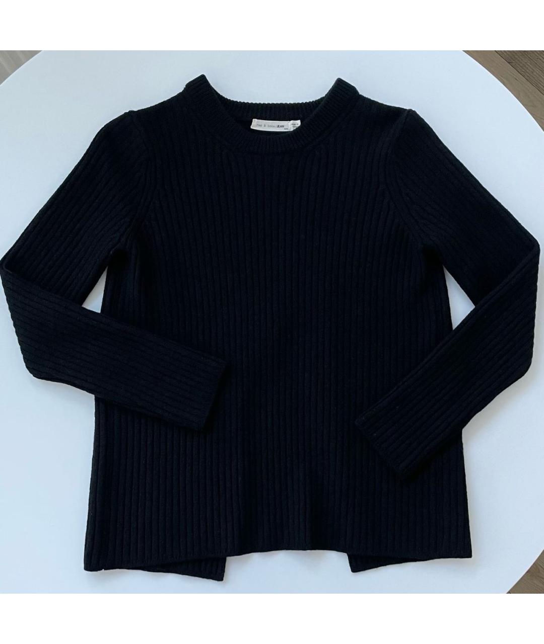 RAG & BONE Черный шерстяной джемпер / свитер, фото 6