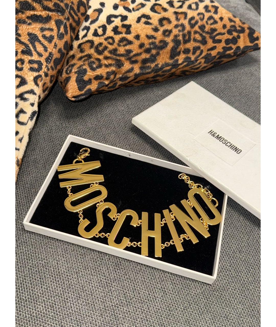 MOSCHINO Золотое колье, фото 3