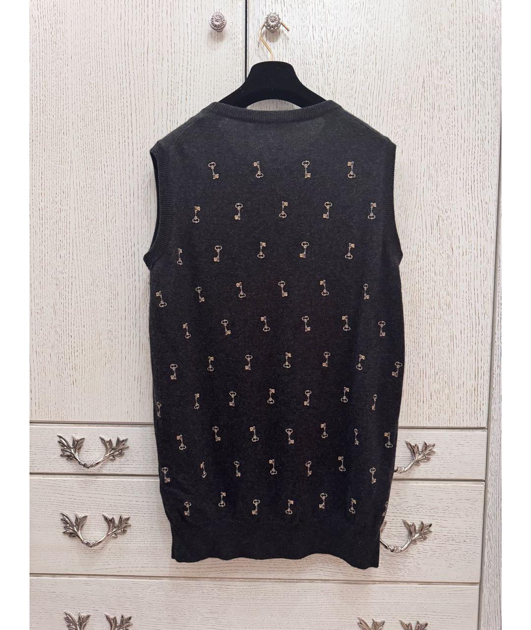 DOLCE&GABBANA Черная кашемировая жилетка, фото 2