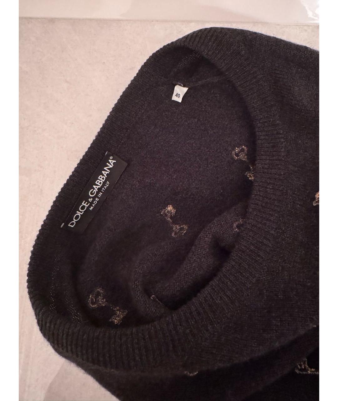 DOLCE&GABBANA Черная кашемировая жилетка, фото 3