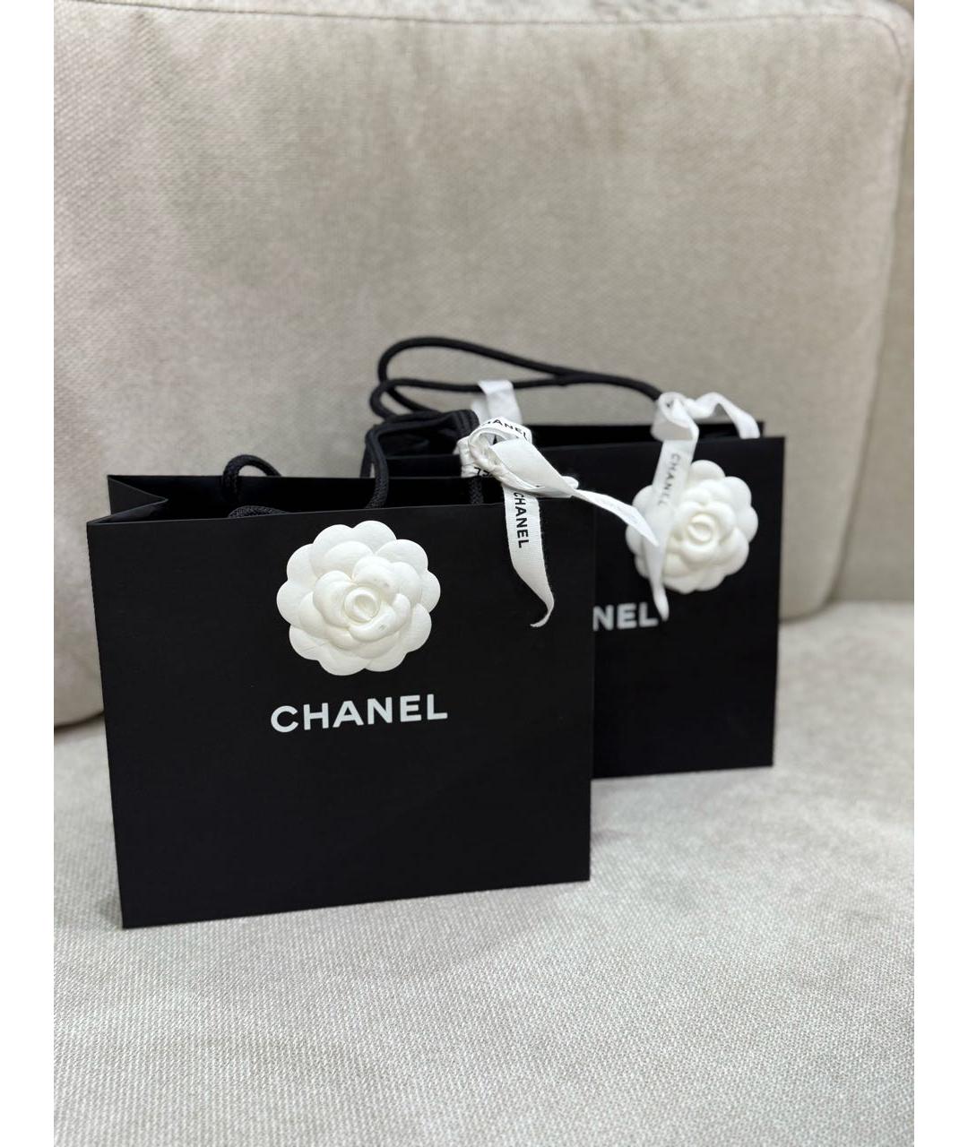 CHANEL Золотые металлические серьги, фото 4