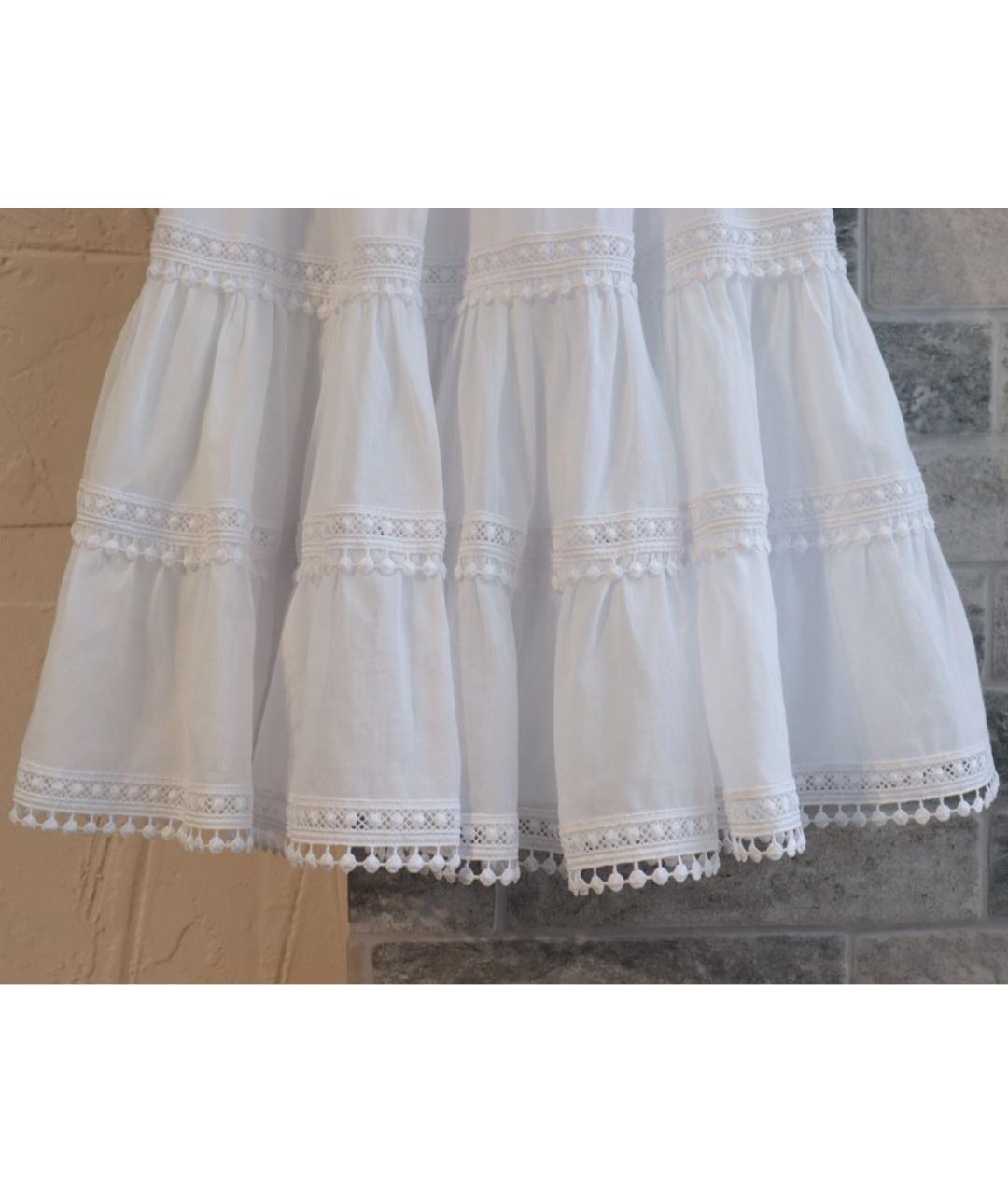 CHARO RUIZ Белое хлопковое повседневное платье, фото 6